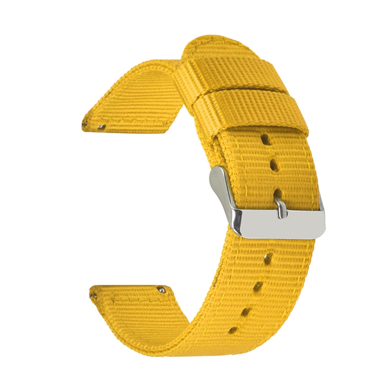 HABITZ Bracelet en Nylon de qualité supérieure 18 mm 20 mm 22 mm 24 mm Compatible for Samsung Galaxy Watch3 41 46 mm Watch42 46 mm Active2 40 44 mm Bracelet de Montre for Remplacement Rapide (Color :