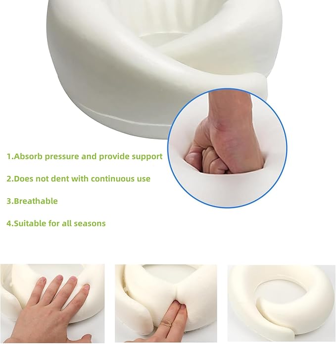 Set 4 Almohadas Viaje Espuma Viscoelástica Lavable miniatura 4