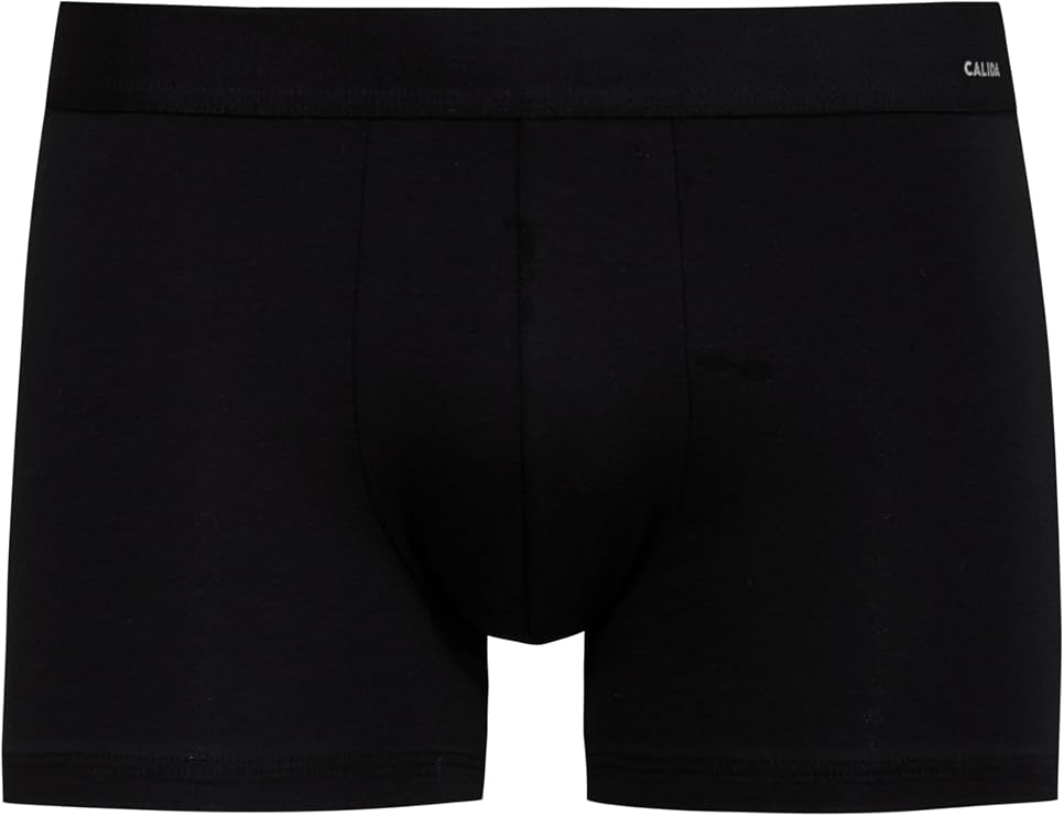 Calida Men's Cotton Boxer Briefs Slim Fit Underwear with Breathable Waistband, Double-Layer Pouch, Soft Stretch Cotton