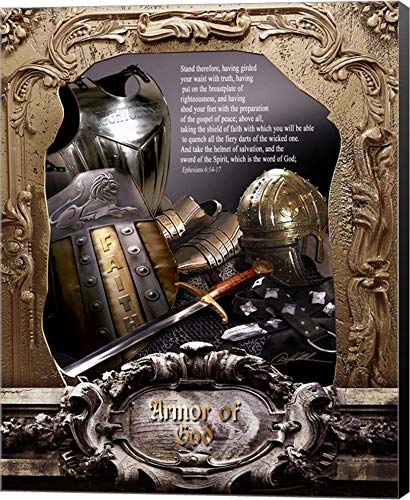 Armor of God by Danny Hahlbohm Canvas Art Wall Picture, Museum Wrapped with Black Sides, 16 x 20 inches