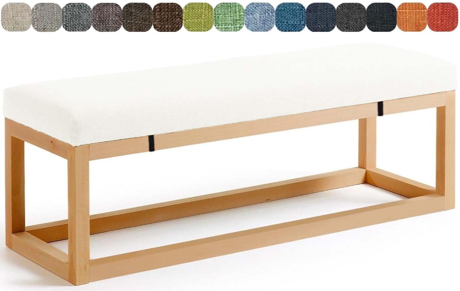 Coussin de banc d'extérieur idéal pour repas de terrasse et détente au jardin