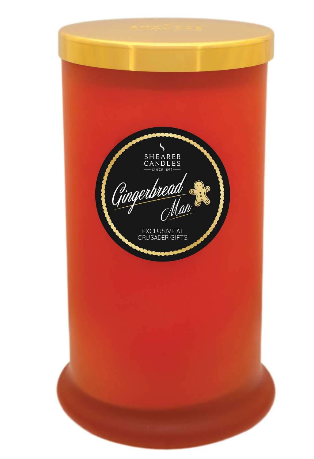 Shearer Candles Pillar Jar Candle Exclusive - Gingerbread Man