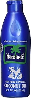 Parachute Coconut Oil 6 fl.oz. (177ml) - 100% Pure, Unrefined, Expeller Pressed