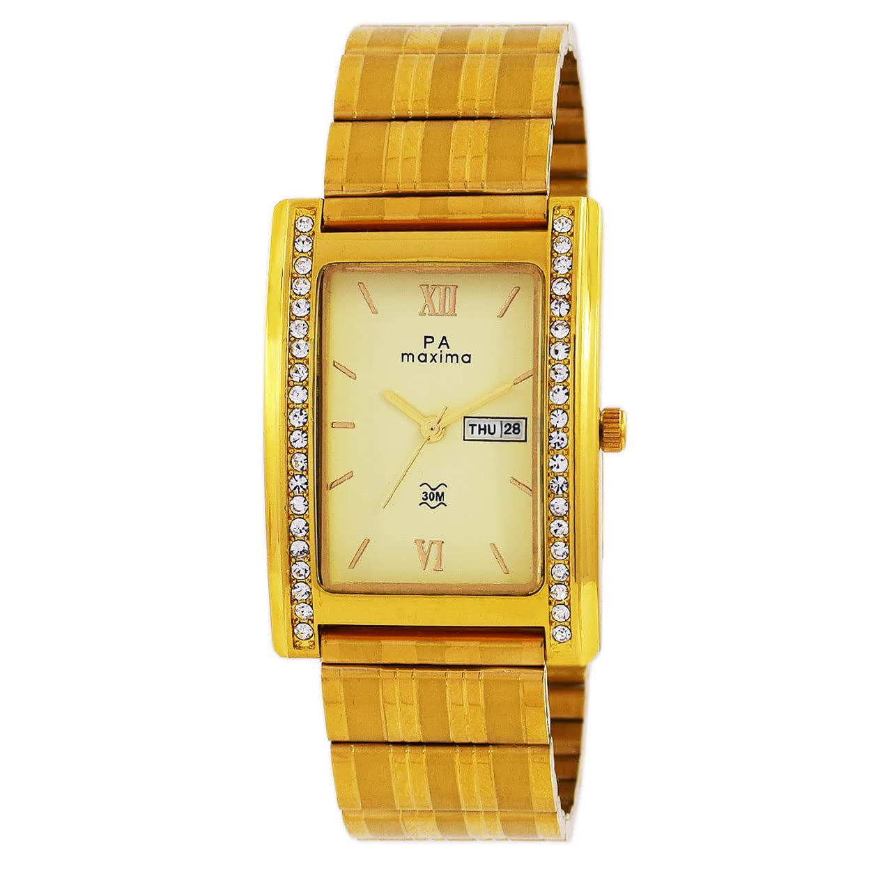 Maxima Analog Champagne Dial Mens Watch - 51515CMGY (B07Z7YMNRN) Amazon Price History, Amazon Price Tracker