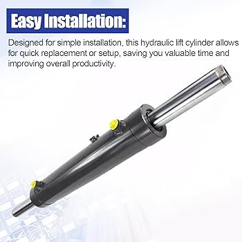 Blrack 3C011-63880 Hydraulic Steering Cylinder for Kubota