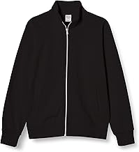 Printstar 00190-NNJ Men's Sweatshirt, 9.7 oz, Fleece Lining, Regular Zipped Jacket