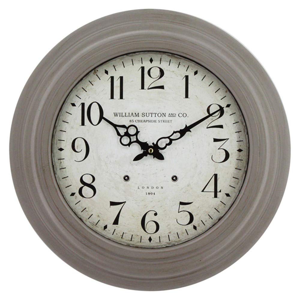 Horloge murale rétro étanche 18 pouces grand format silencieuse