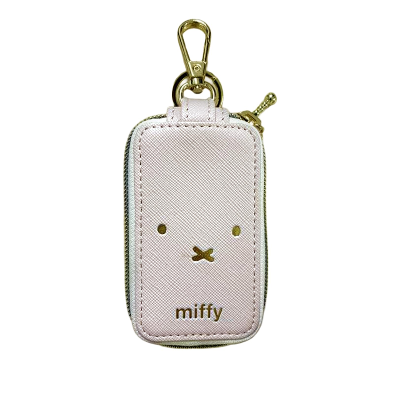 Miffy Smart Key Cover Case Cream Synthetic Leather 2.4x4.3in Nicott Japan