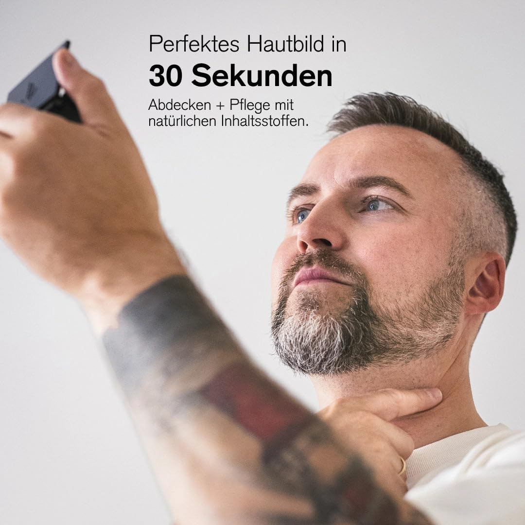 Herren Concealer Medium – 2er-Set Concealer Augenringe Männer MADE IN GERMANY – Für müde Augen & Hautunebenheiten – pflegend & ergiebig