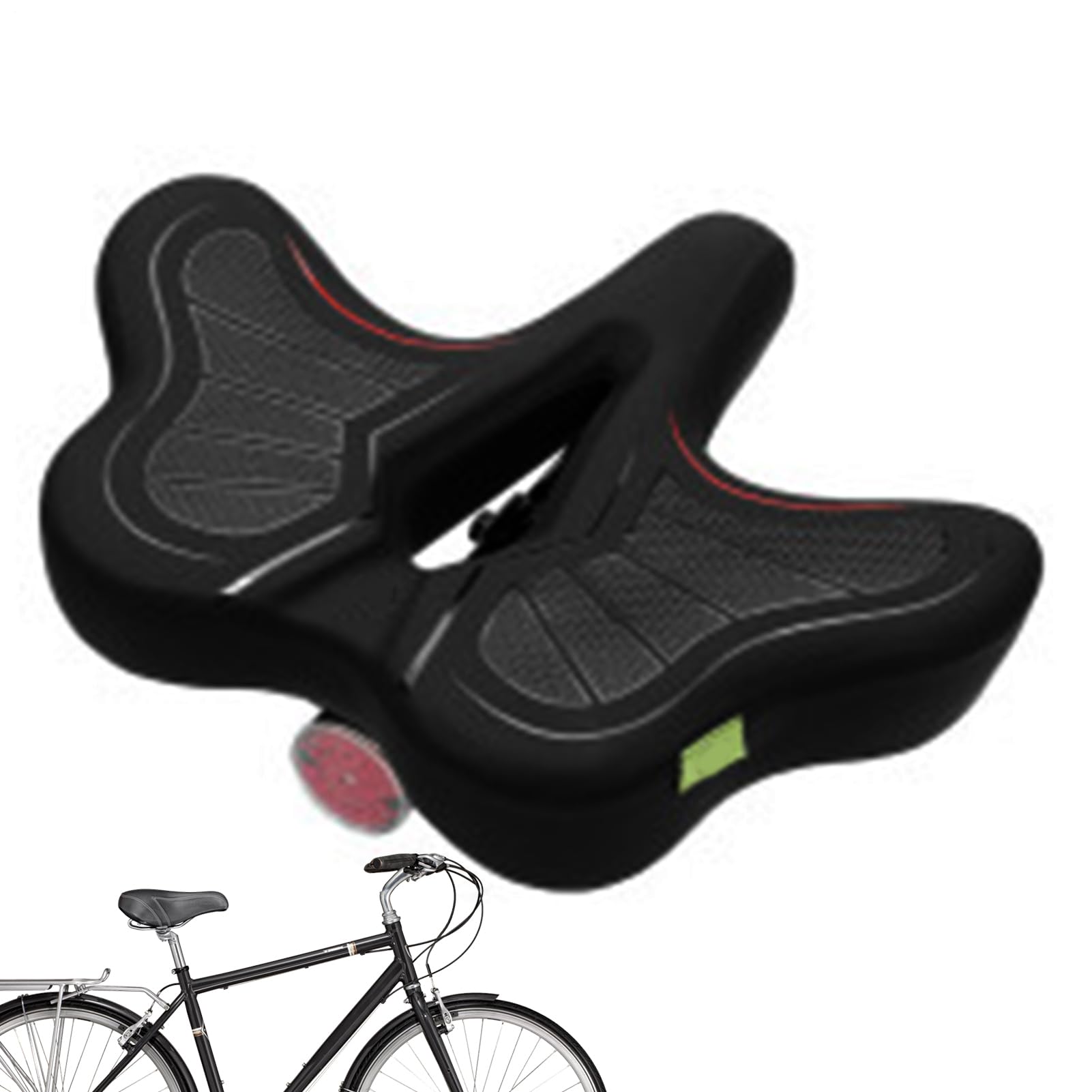 Selles de Vélo Mousse Rembourrée À Absorption De Chocs Et Imperméable