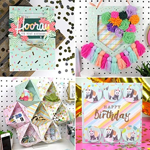 Trimcraft Lets Celebrate Premium Paper 6" x 6" / 15.2 x 15.2 cm, (64 Sheet Pad, 200gsm Heavyweight Cardstock, Acid & Lignin Free, Soy Inks, FSC), 6x6