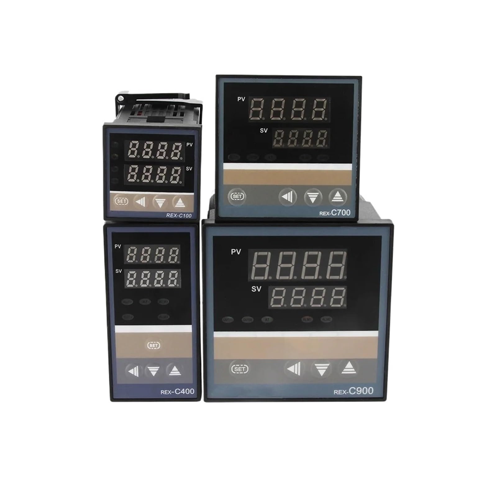 Regulator temperatury PID RKC cyfrowy inteligentny regulator temperatury przemysłowej 220 V przekaźnik REX-C100-C400-C700-C900 termostat SSR wyjście przekaźnikowe (REX-C900MAN)