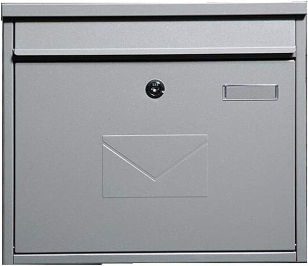 Wall-Mount Mailboxes Wall Mounted Locking Drop Box Mailbox-Inter Office Mailbox-Premium Galvanized Sheet Letter Post Box, Ideal for Residential Deliveries, Schools, Office, Home, Mail Centers a