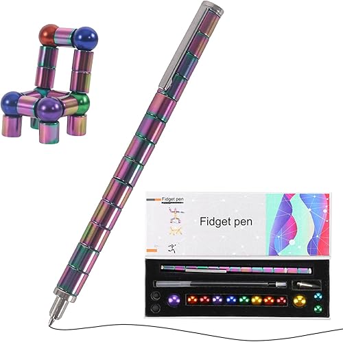 HMMIA Bolígrafo magnético de juguete de metal de descompresión 2022 multifuncional con capacidad deformable bolígrafo de pantalla táctil gran regalo