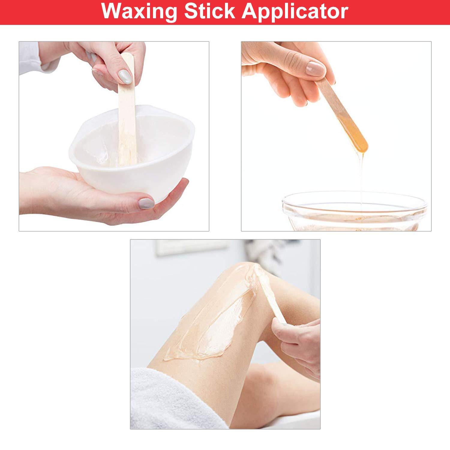 1000 Holzstiele Für Basteln – Flache Stieleis-Sticks, 11,4 Cm, Natur, Für DIY, Desserts & Haarwachs