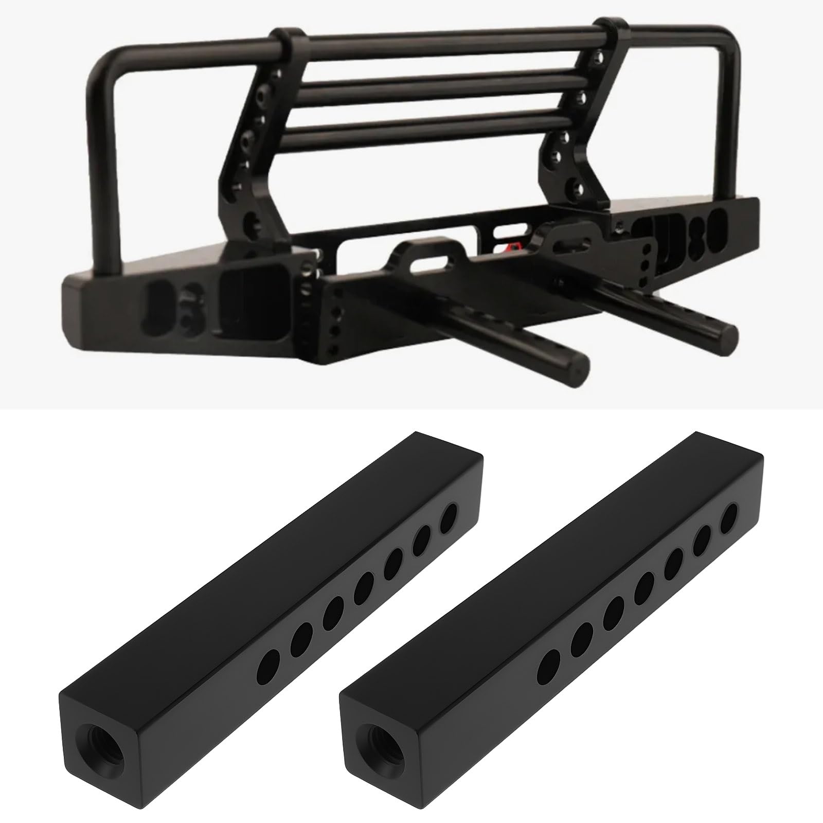 LT Easiyl 1 Pair Square 1/10 RC Bumper Mount Post Compatible with SCX10 90046 TRX4 43.5x6.9mm - Image 2