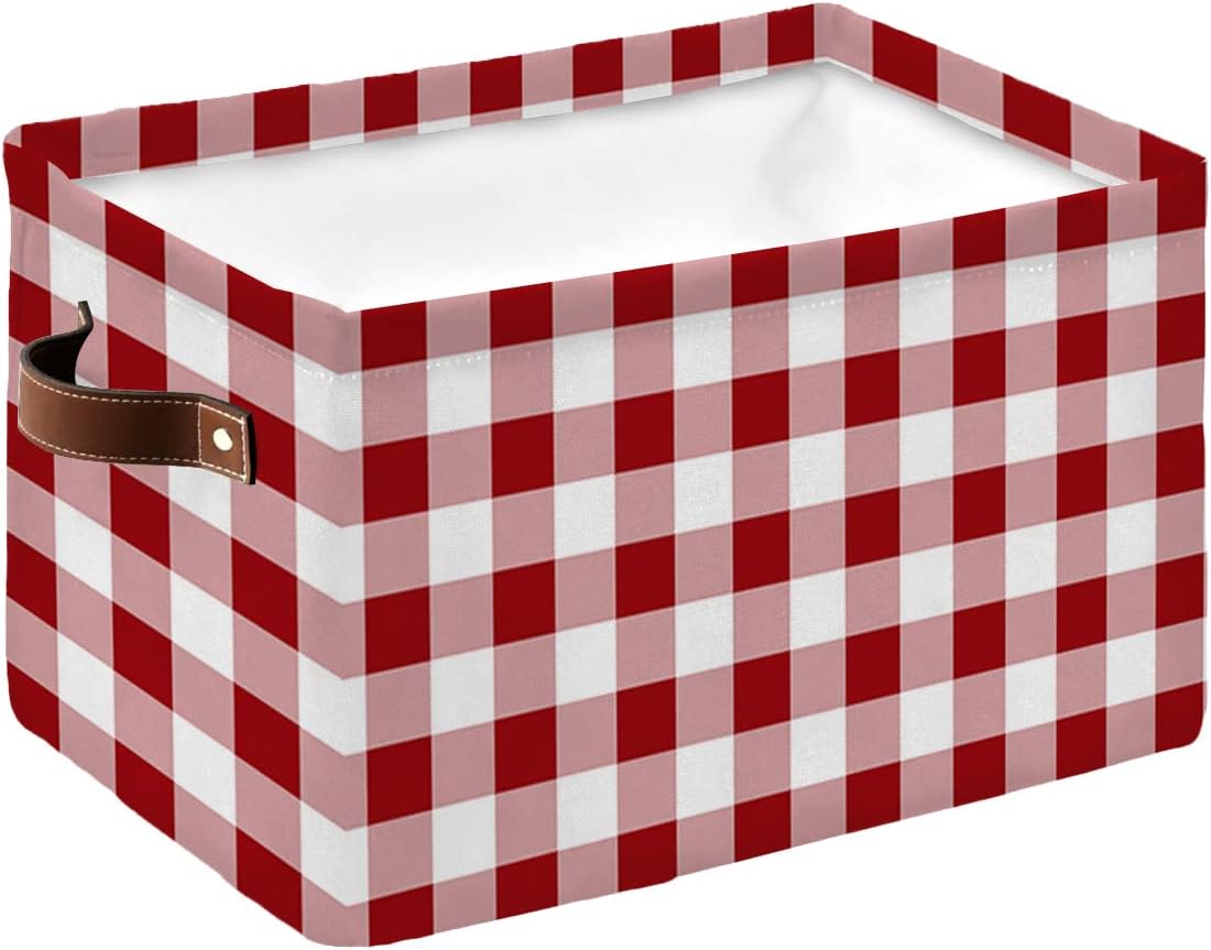 Large Storage Baskets Bins 2 Pack Christmas Collapsible Storage Box Laundry Organizer for Closet Shelf Nursery Kids Bedroom Gray Xmas Gnomes Rustic Winter Farm Merry Christmas