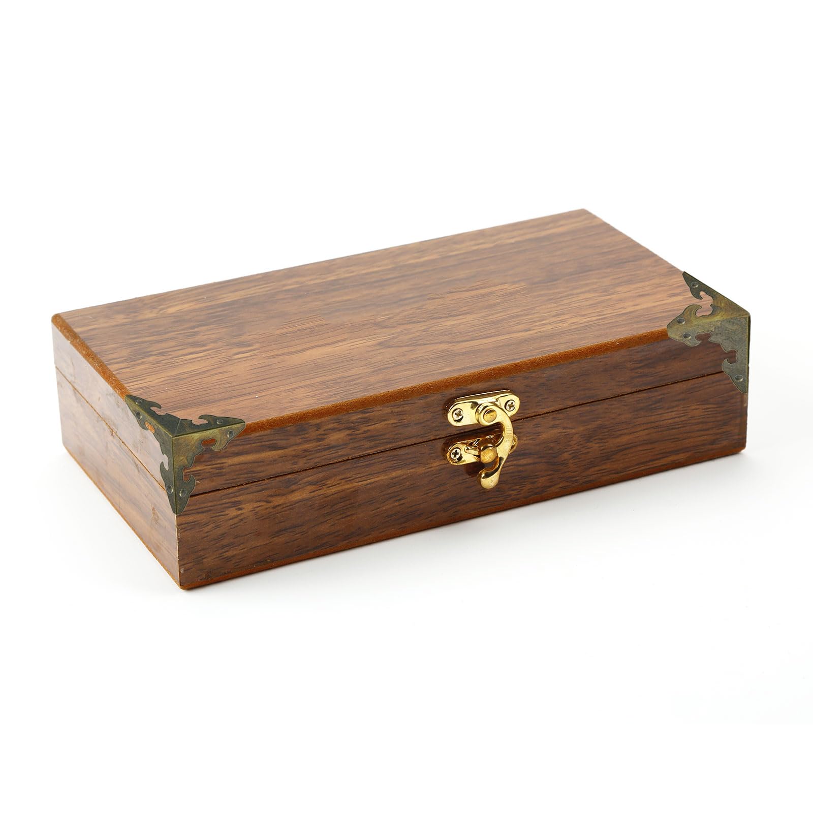 QUARKZMAN 20 Pz Copertura Angolare Decorativa per Scatole, 49mm Protezione Angolare in Metallo, Proteggi Angoli Mobili con Viti, Bronzo