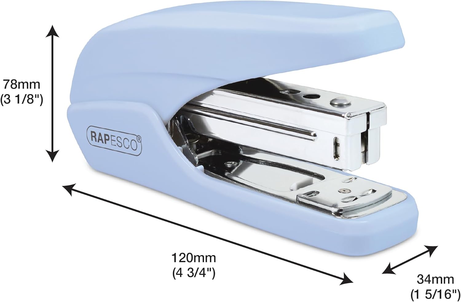 Rapesco X5-25ps Less Effort Stapler, 25-Sheet Capacity (Powder Blue) (1340)