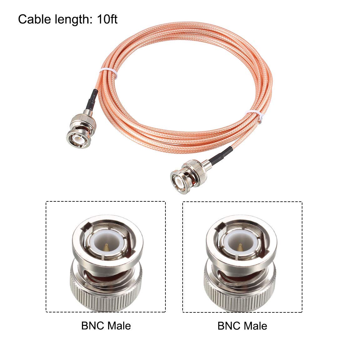 Cavo Coassiale Per Antenna Radio UHF VHF 2X BNC Maschio A SO239 RG-58U