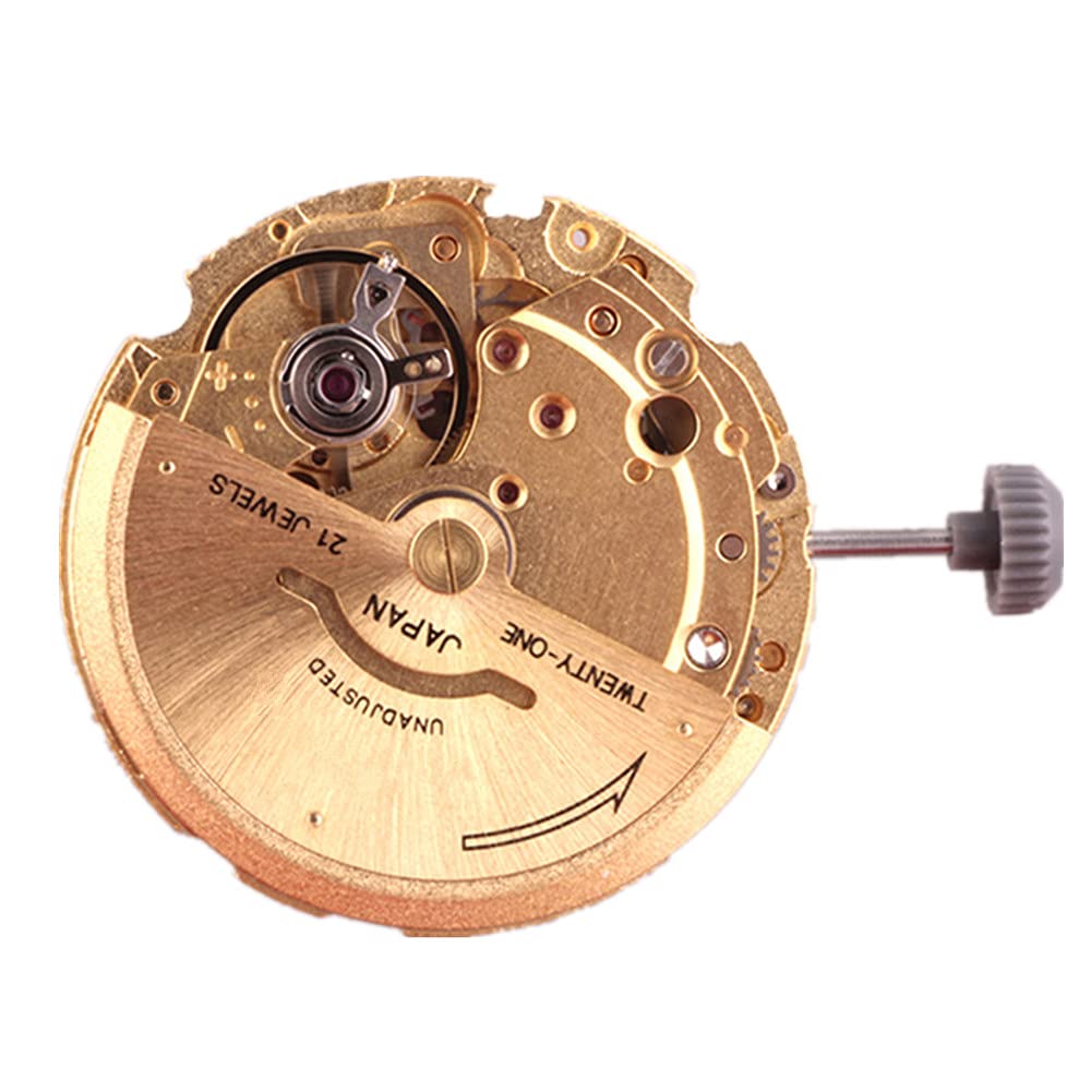 Movimiento de Reloj mecánico automático de 21 rubíes con indicador de día y Fecha. 3 Piezas de Repuesto para Movimiento 8205. Accesorios para Reloj.