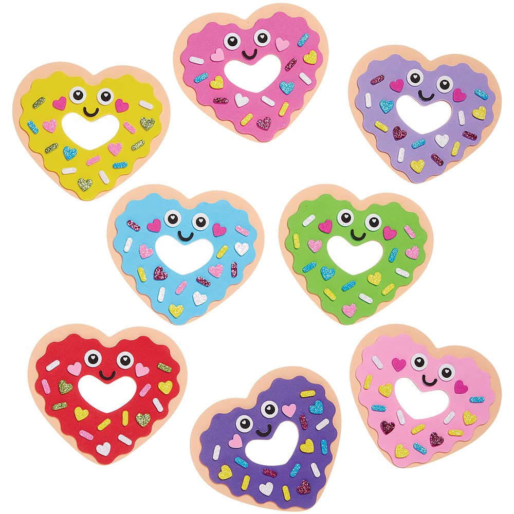 Baker Ross Fioriera di Legno a forma di Cuore - Confezione da 3, Lavoretti di San Valentino in Legno per Bambini (FC435