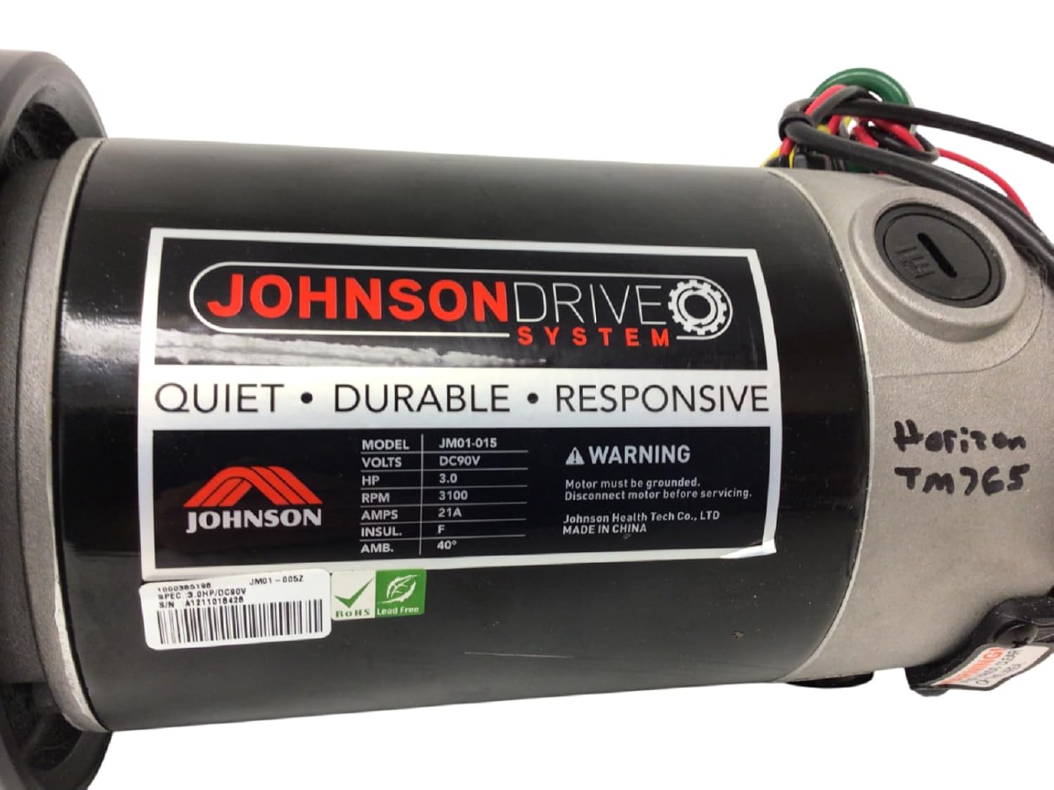 DC Drive Motor Set W/Flywheel 1000426507 Works with HZ Fitness Treadmill