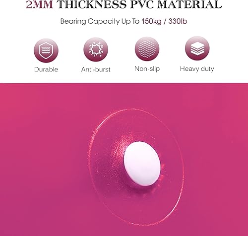 Miniatura 4 de doorslay Pelota de yoga anti-estallido, 21.7 in25.6 in29.5 in, pelota de equilibrio de estabilidad, Pilates Barre Pelota de ejercicio físico con