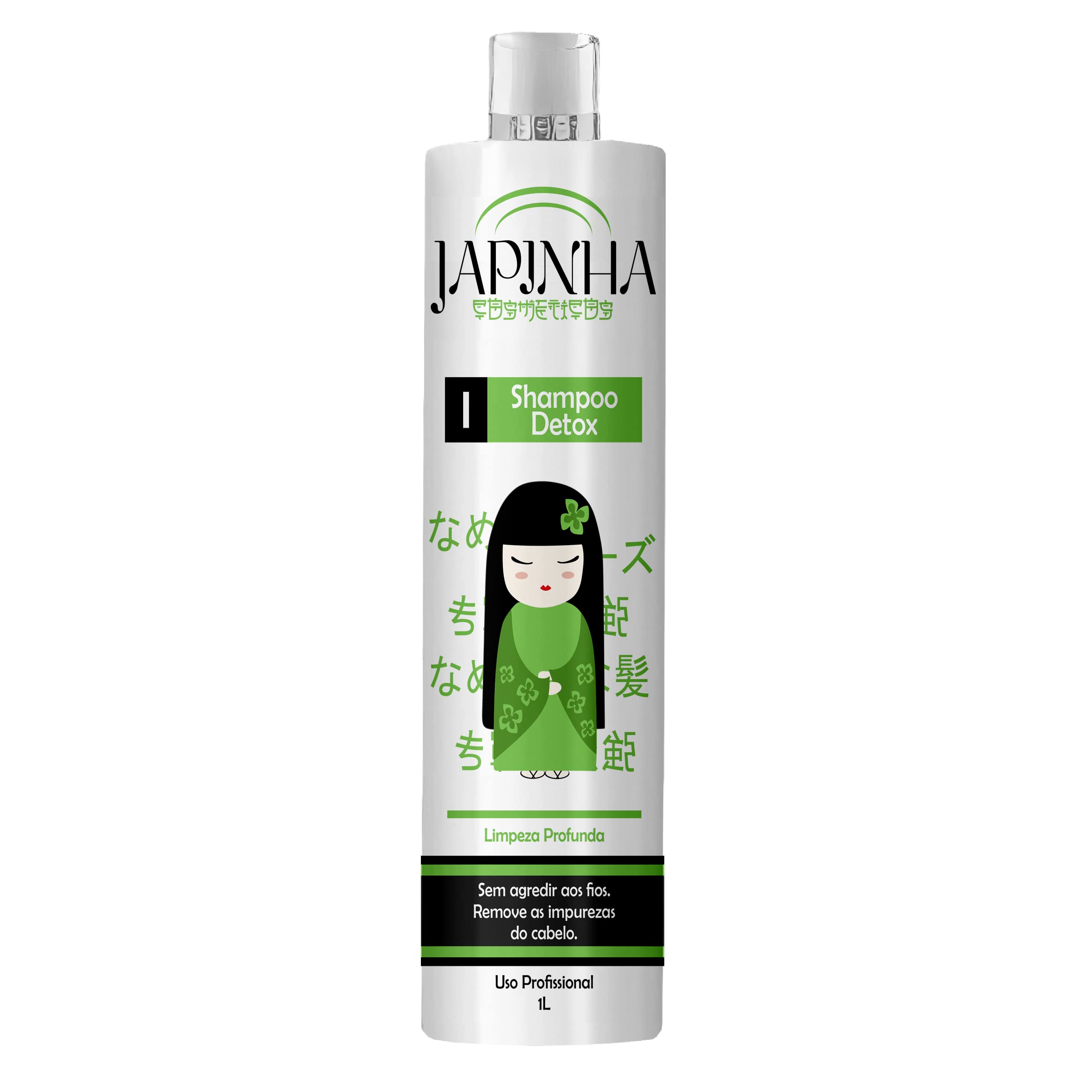 Shampoo Profissional Antirresíduo Japinha Cosméticos 1L Limpeza