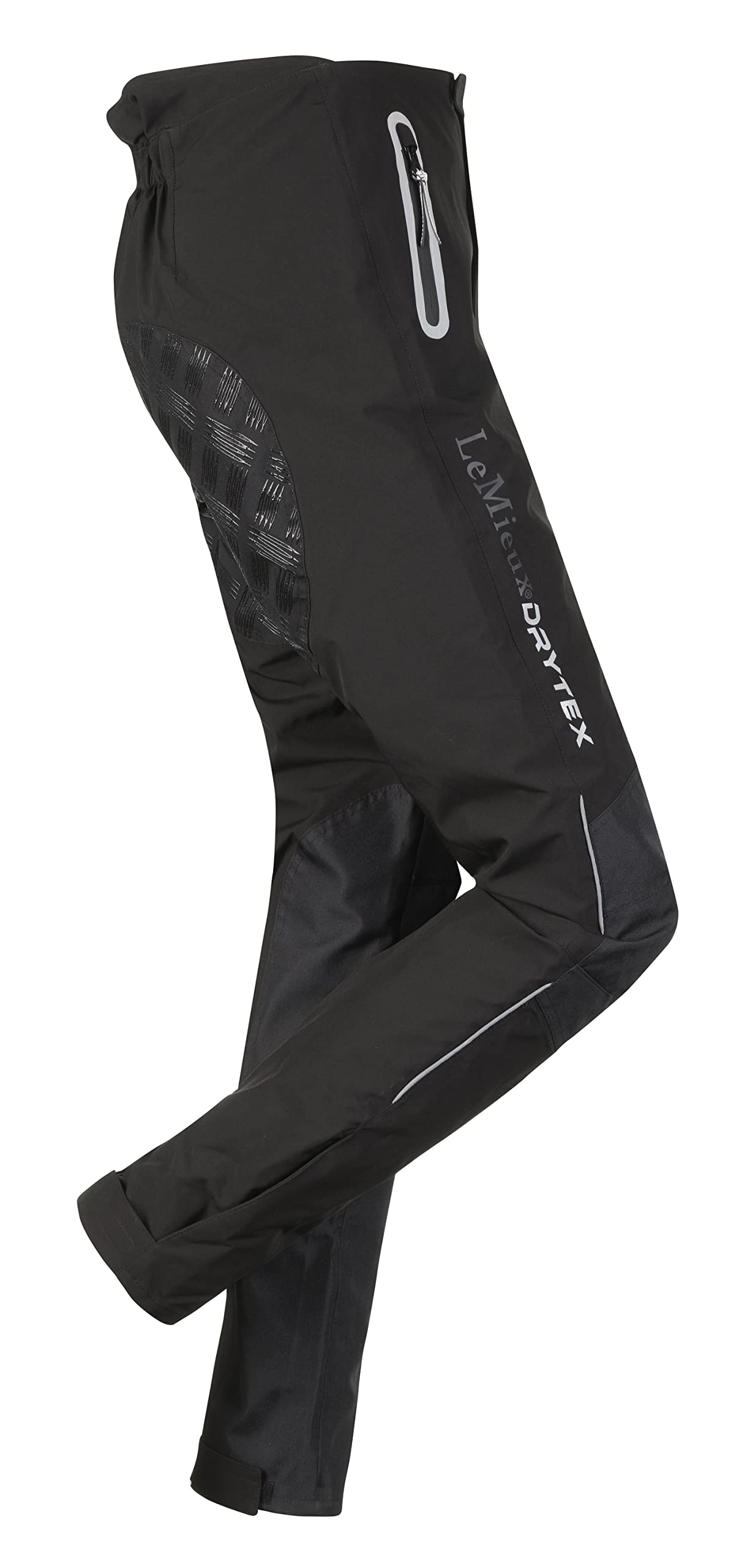 Lemieux Unisex Black Drytex Stormwear Waterproof Trousers - Elasticated Foot Straps & Waistband - Xl