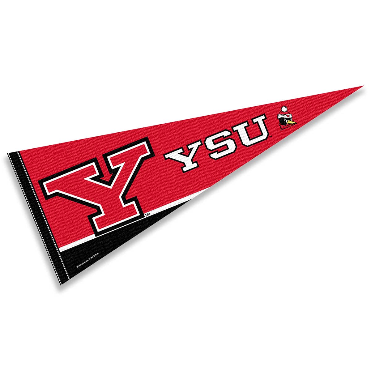 College Flags & Banners Co. Youngstown State Penguins Pennant Full Size Felt