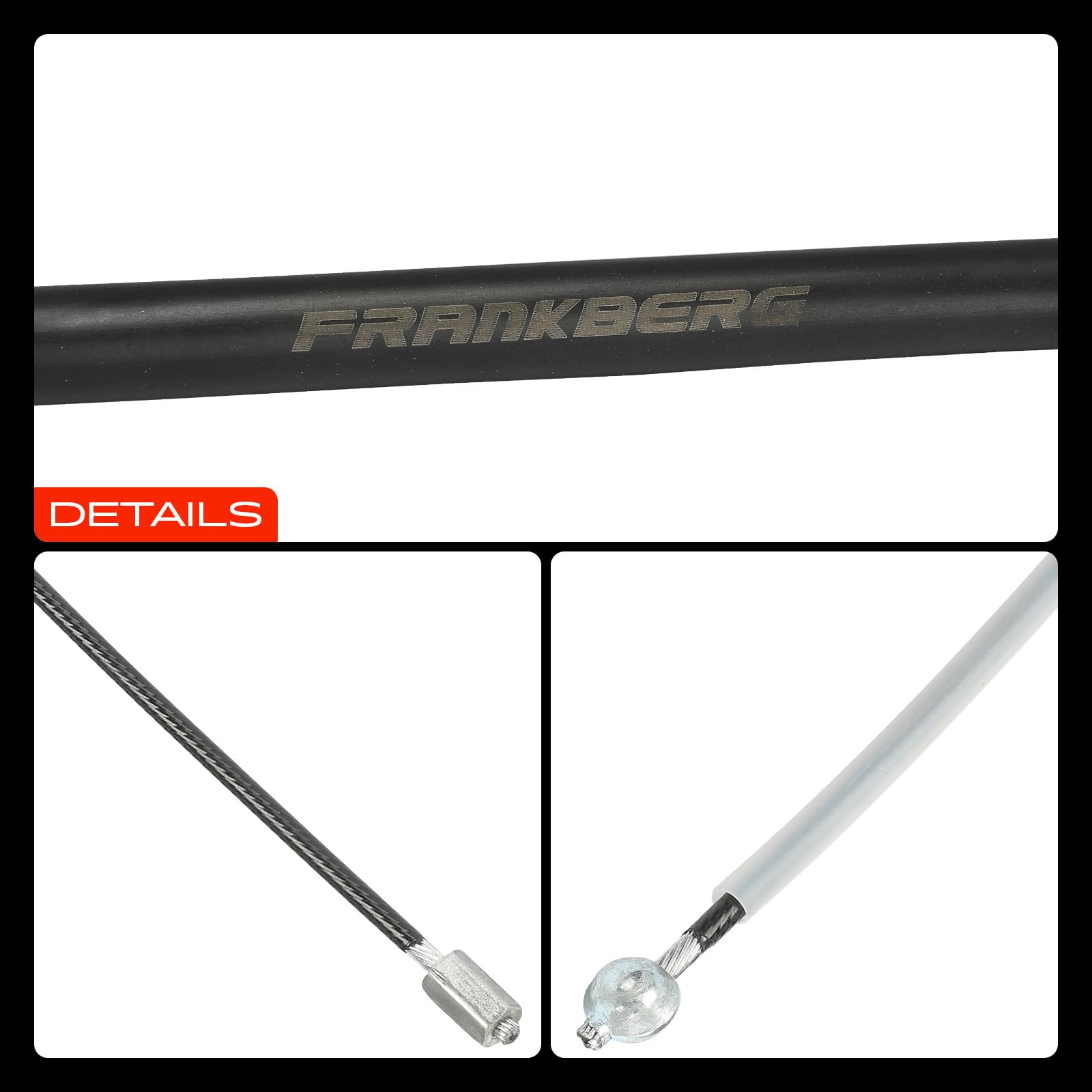 Frankberg 2x Cavi del Freno di Stazionamento Posteriore Cavo del Freno di Stazionamento Compatibile con Serie 1 E81 Serie 1 E87 Serie 1 Cabriolet E88 Serie 1 Coupé E82 34406760443