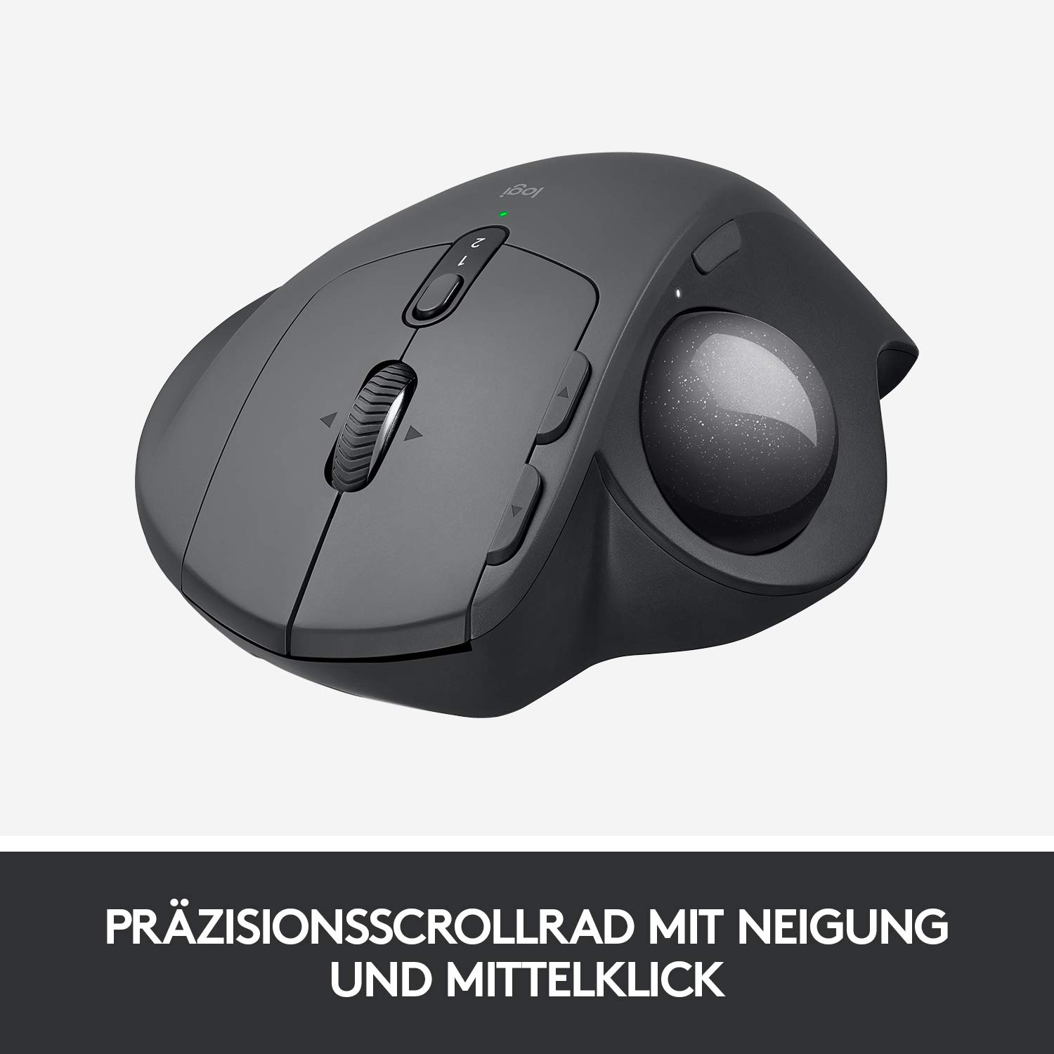 Logitech MX Ergo Kabellose Ergonomische Trackball-Maus, 2.4 GHz 