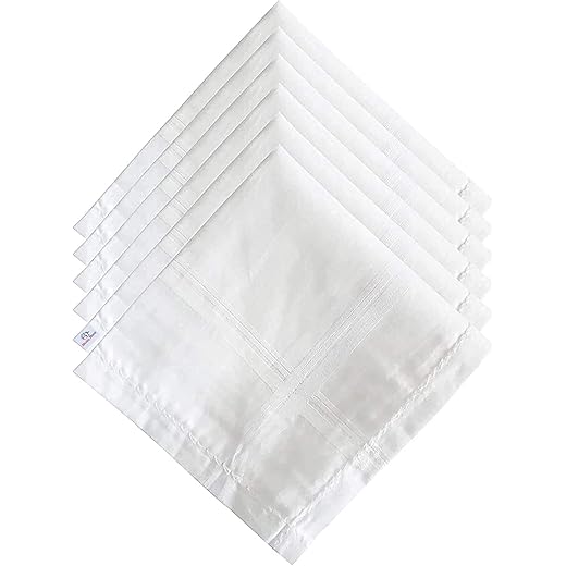 Heart Home Cotton Handkerchiefs Set of 6
