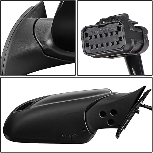 Miniatura 5 de DNA Motoring OEM-MR-KI1321213 - Espejo retrovisor para puerta lateral derecha del pasajero con ajuste eléctrico con calefacción, compatible con