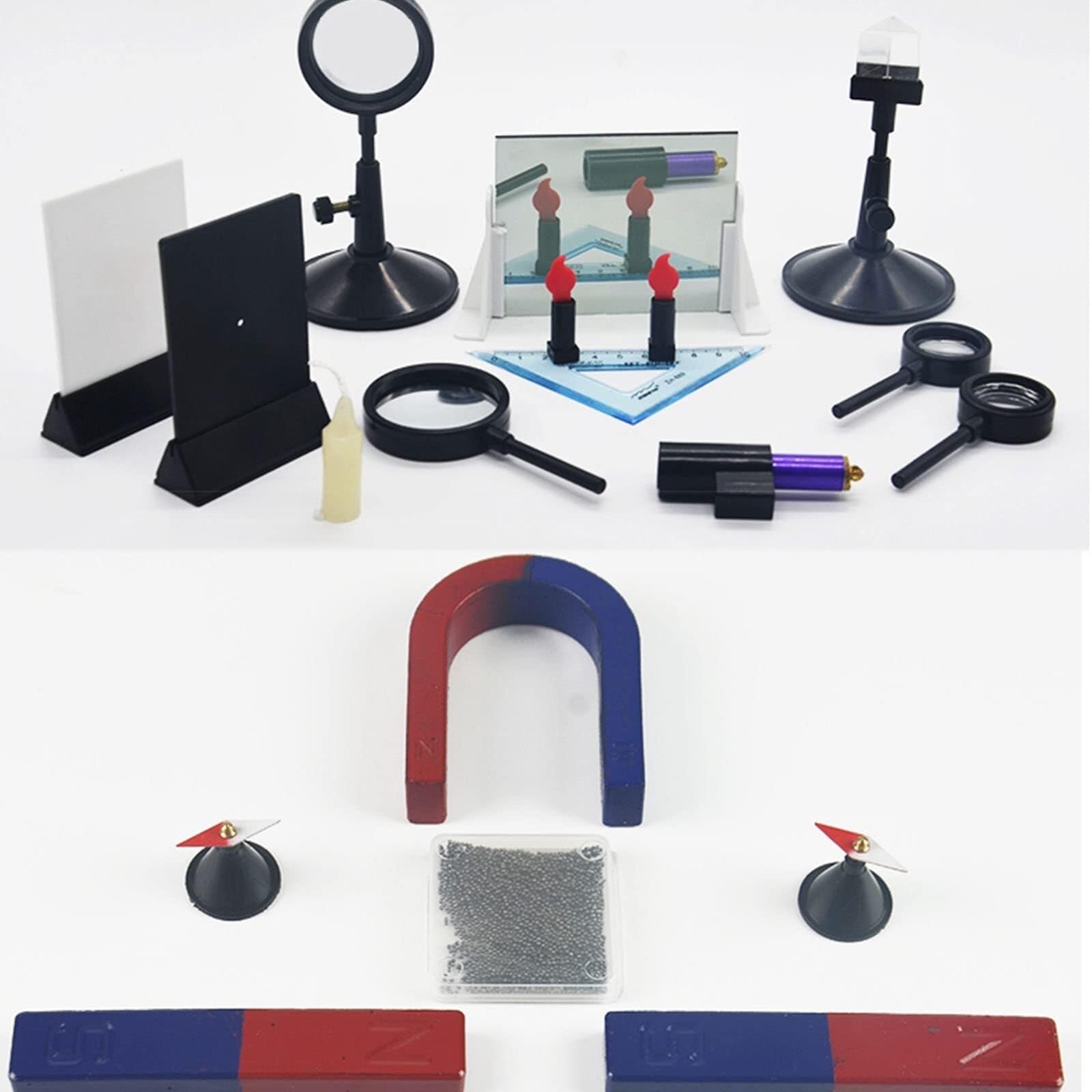 Equipo para experimentos de física, Caja de Prueba para Estudiantes, Equipo Experimental de circuitos, electromecánica, óptica, acustotermia, magnetismo, Equipo Experimental, Mater