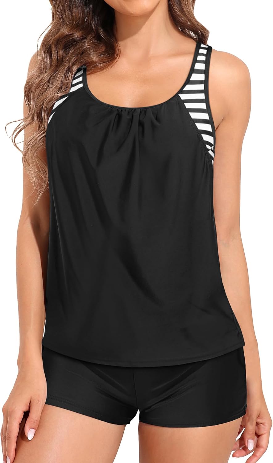 Tempt Me Women Tankini Swimsuits with Shorts - Two Piece Tummy Control Bathing Suit Racerback Sporty Swimwear 2025 - Image 4