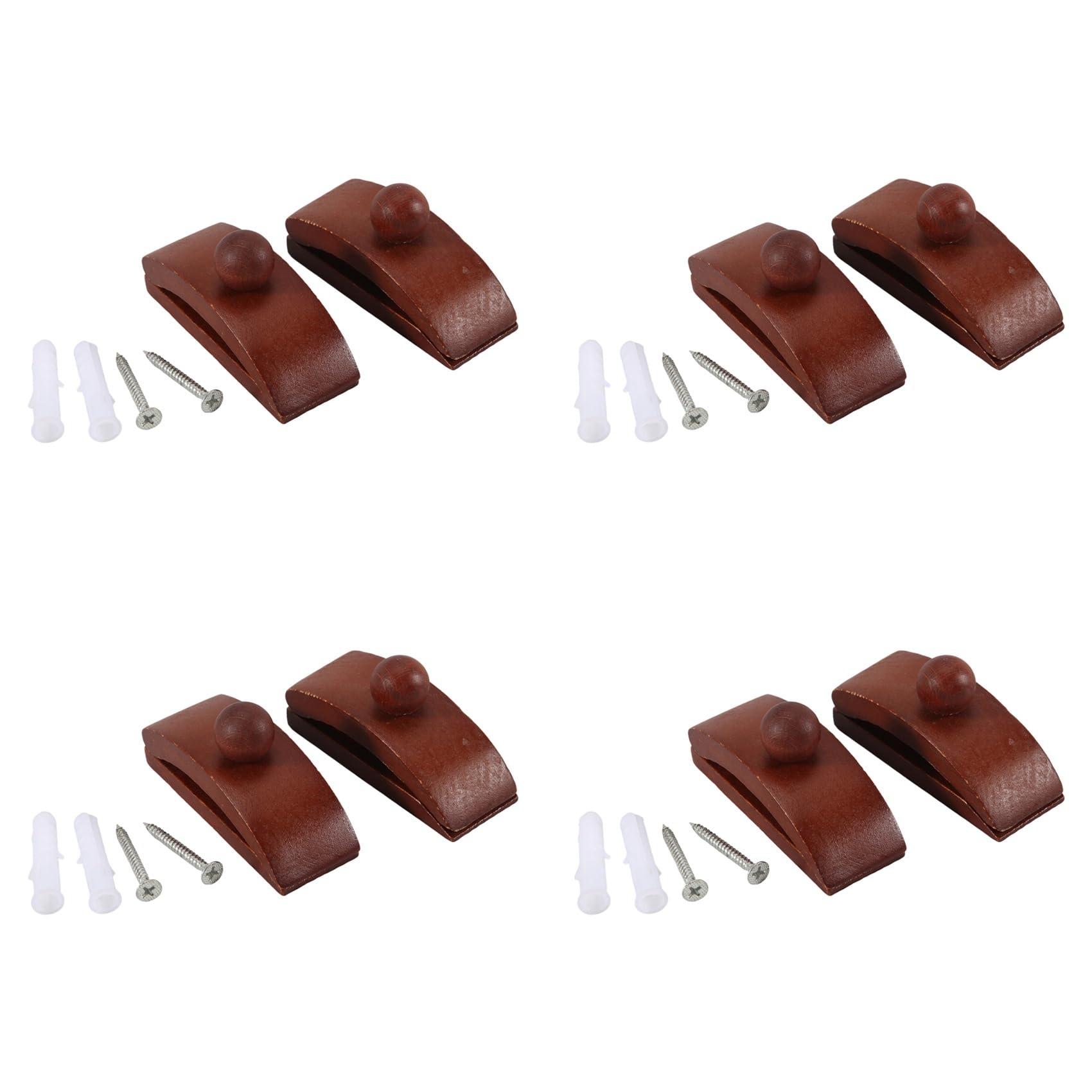 Vjsujehgy Tapestry Hangers,Quilt Hangers for Wall Hangings,Blanket Hanger Clamps,Carpet Rug Display, Wooden Wall Clips 8pack