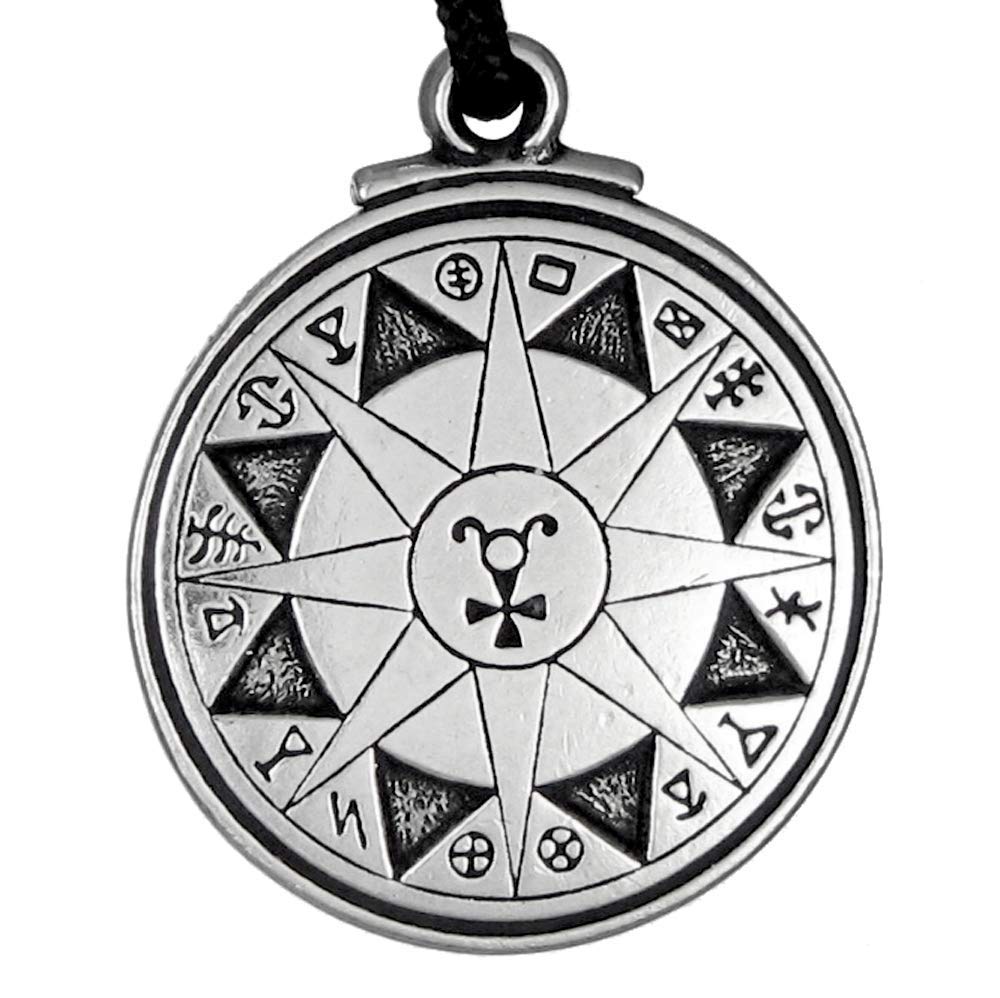 PepiSafe Travel Talisman Black Pullet Amulet Pendant Necklace