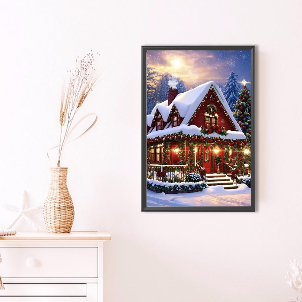 Kit Peinture Diamant Grand Format 40x70cm - Paysage Lune Et Voilier - Diamants Ronds 5D DIY Décoration Murale