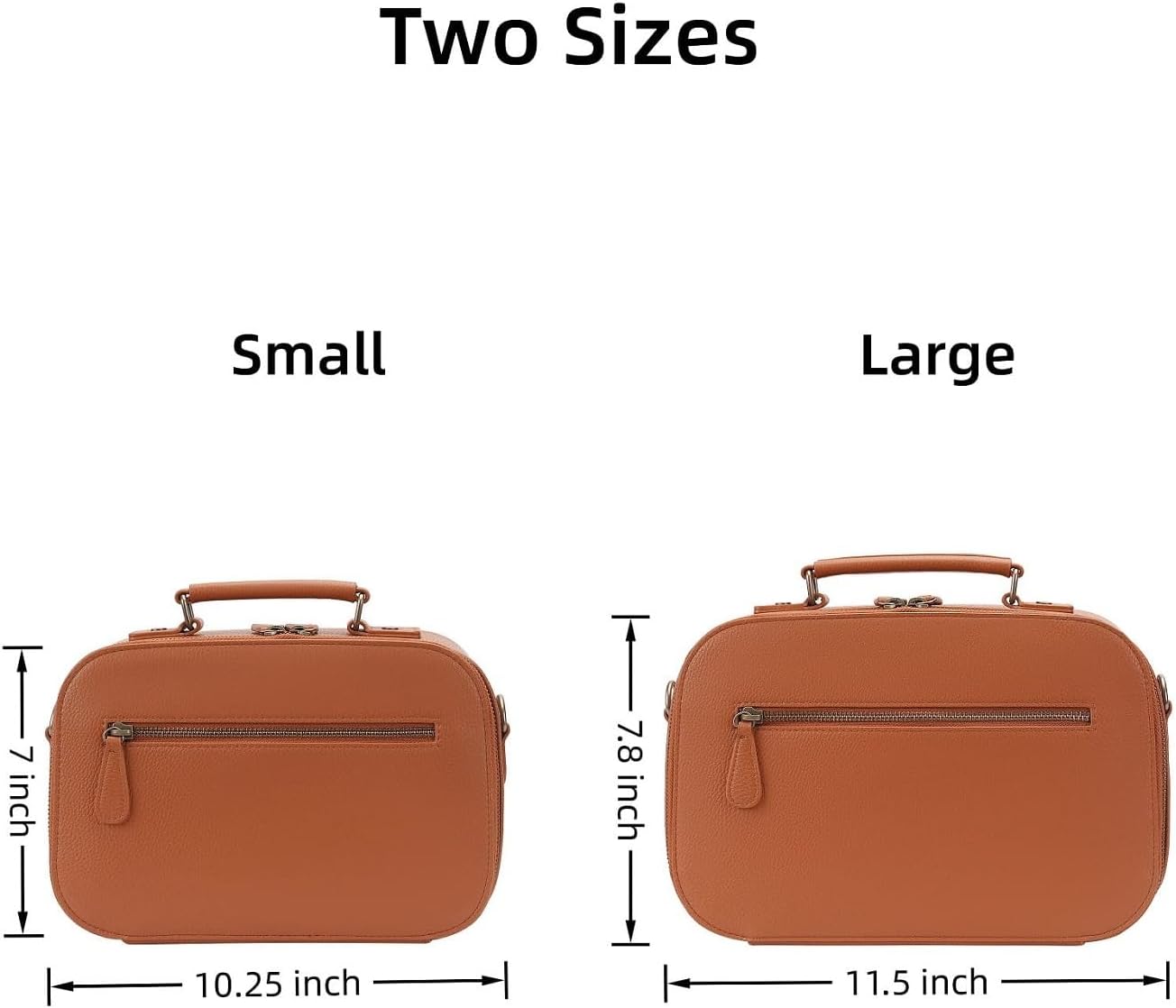 Camera Sling Bag, Waterproof PU Leather Crossbody Camere Bag for Photographers, Small Shockproof Case with Removable Dividers for DSLR/SLR/Mirrorless, 5L Brown