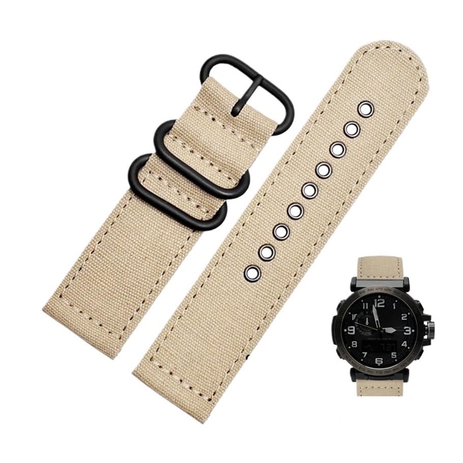 Bracelet montre nylon 24mm confortable pour Casio Protrek 5497 résistant