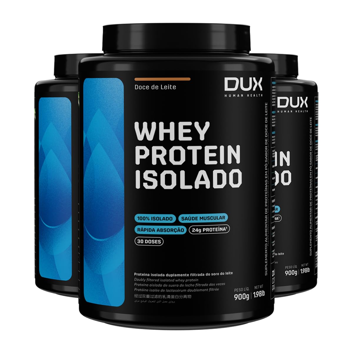Kit 3 Whey Protein Isolado Dux Doce de Leite 900g em promoção! Veja a oferta e mais achadinhos de Vitaminas & Suplementos 2 Hoje é o melhor dia para comprar Kit 3 Whey Protein Isolado Dux Doce de Leite 900g com aquele preço maroto! Promoção! Aproveite a oferta! 2