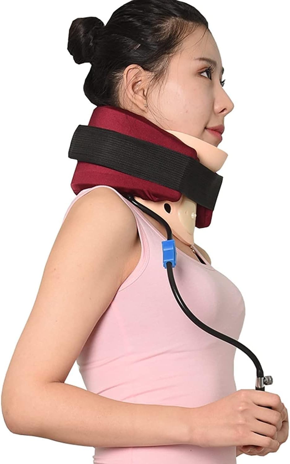 Supporto per Il Collo per Il Dolore al Collo, tutore per Vertebra cervicale Regolabile per l'allineamento della Colonna vertebrale, Sollievo dal Dolore per casa/Ufficio, tutori per