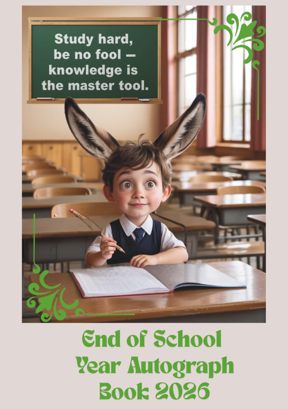 Livre d'or fin d'année scolaire 2026 souvenir de graduation pour élèves