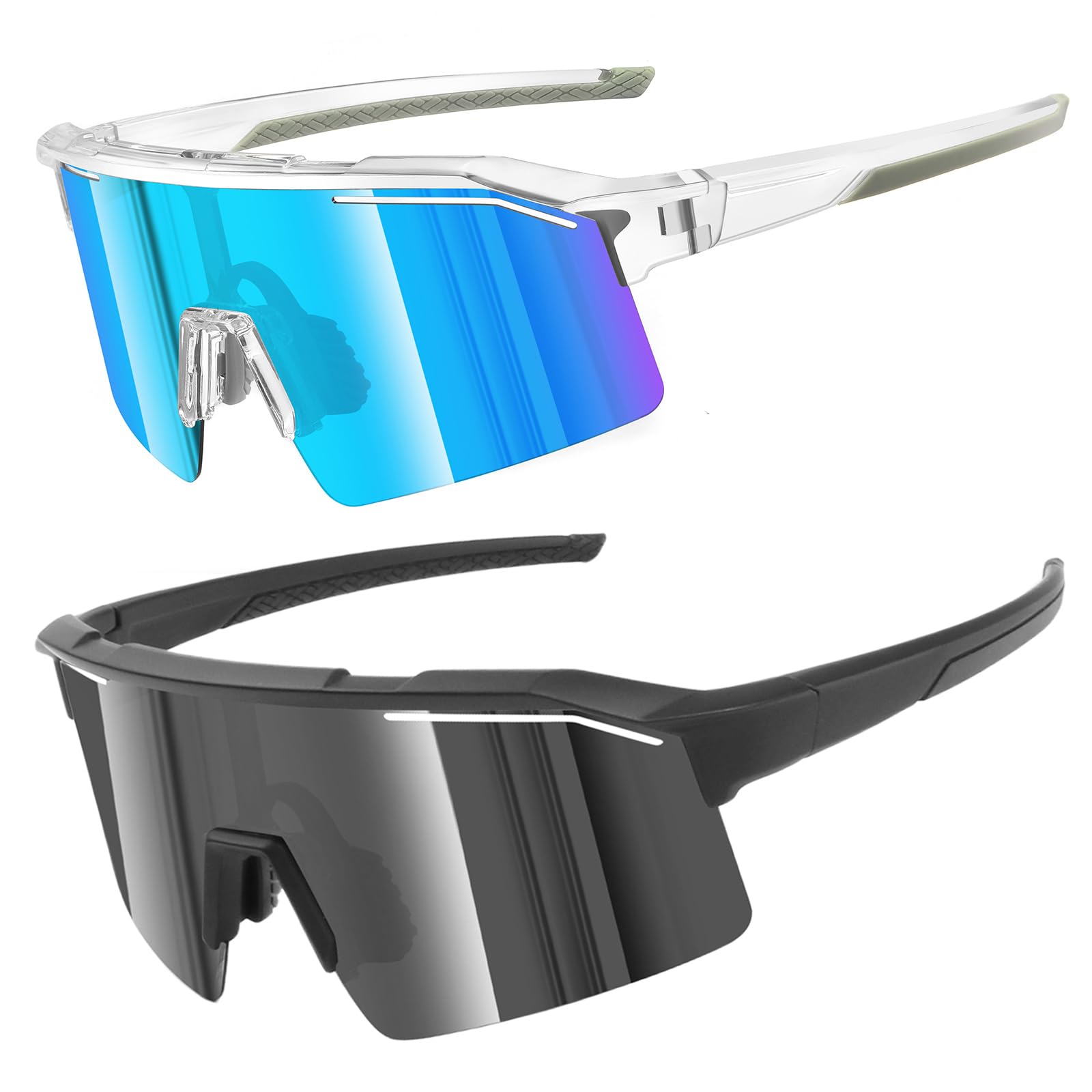 Lunettes de soleil de sport polarisées pour homme et femme, protection UV400, baseball, cyclisme, pêche