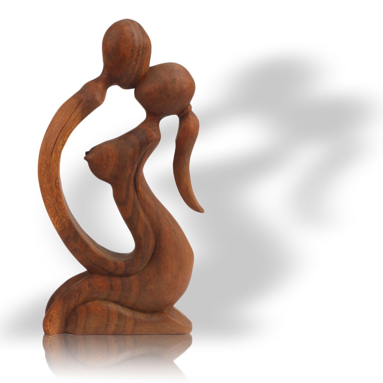 ART-CRAFT Küssendes Paar aus Suar Holz 30 cm