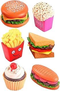 Didiseaon 6 Peças Brinquedos Decoração Modelo De Comida Modelos De Hambúrguer Hambúrgueres Artificiais Modelo De Hambúrguer Simulado Modelos De Pão Modelos De Hambúrguer Adereços De