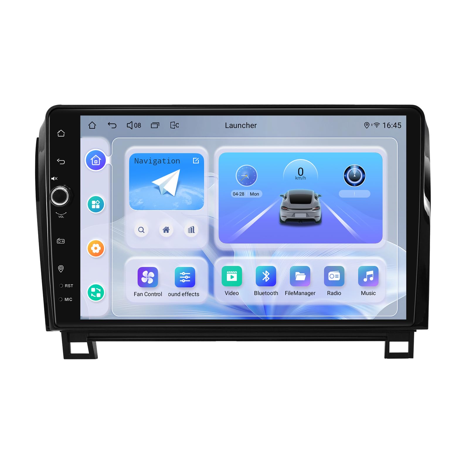 JOYING JY-TT167N8 Android 13 Car Radio with 10.1-inch screen, showing compatibility with Toyota Tundra 2007-2013 and Sequoia 2008-2018.