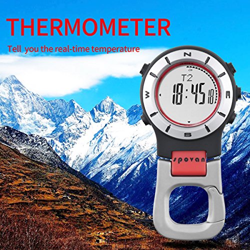 Findtime Pocket Watches Clip On Compass Altimeter Barometer Survival Led Digital Watch Quartz Unisex For Outdoor Sport Activities #TOP2